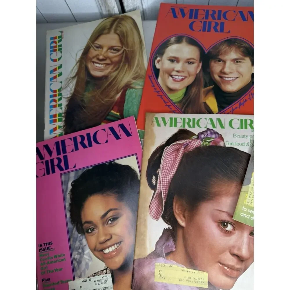 Lot of 5 Vintage American Girl Magazines 70s 1970s Issues Fashion Retro Ephemera